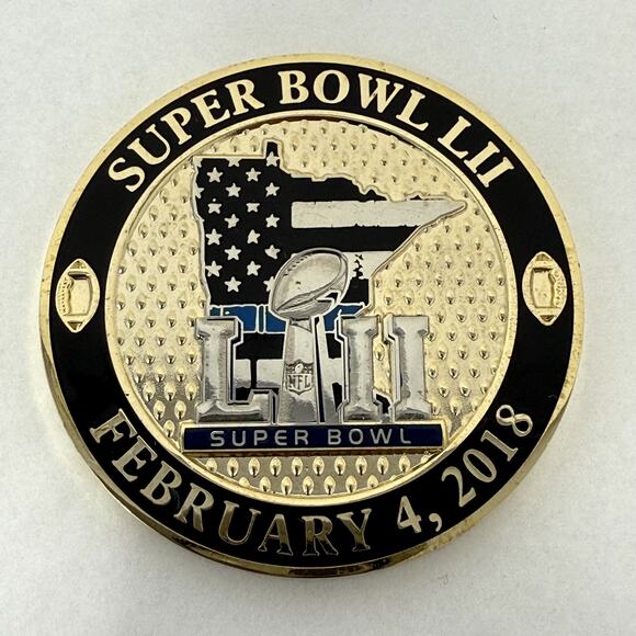 NFL 2018 Super Bowl LII Champions Coin Minnesota State Patrol Collectible RARE - Picture 1 of 5